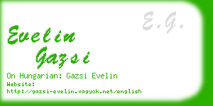 evelin gazsi business card